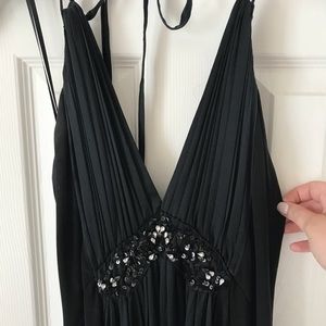 BCBG Maxazria Black Halter style dress